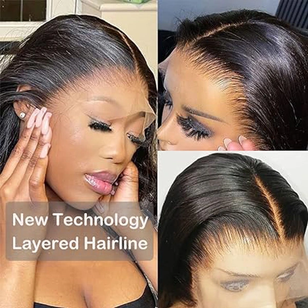 360 Lace Front Wigs Straight Human Hair