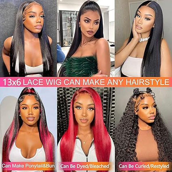 13x6 Straight Lace Front Wigs Human Hair