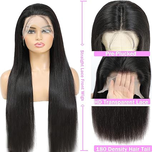13x6 Straight Lace Front Wigs Human Hair