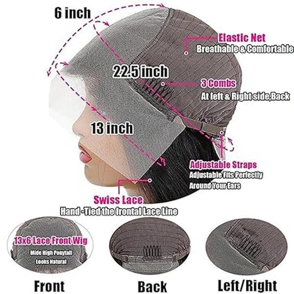 13x6 Straight Lace Front Wigs Human Hair