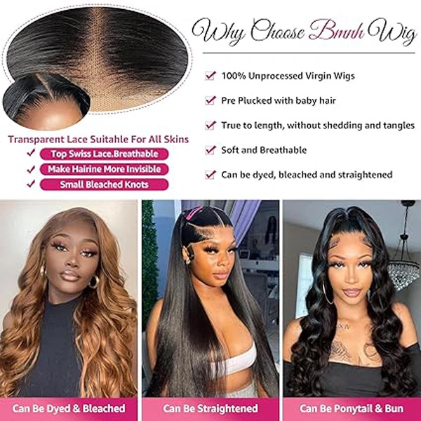 13x6 Body Wave Lace Front Wigs Human Hair