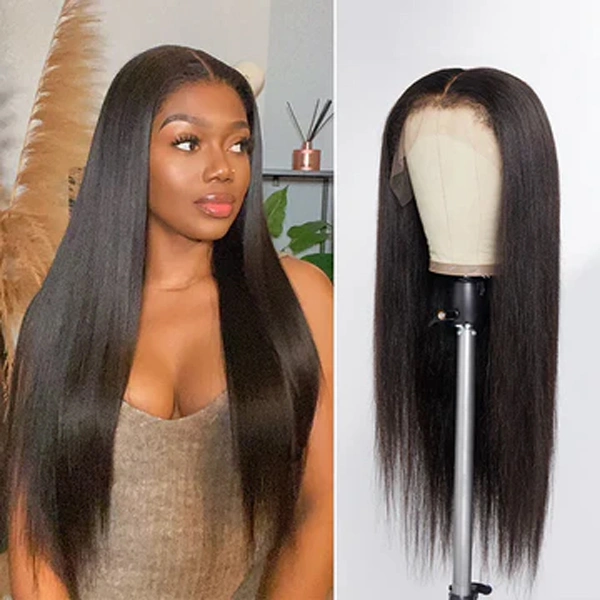 4C Edge Hairline Straight Lace Front Wigs 