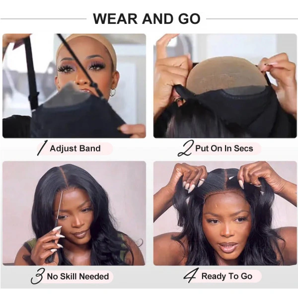 Super Full Kinky Straight 13X4 Real HD Human Hair Lace Front Wig