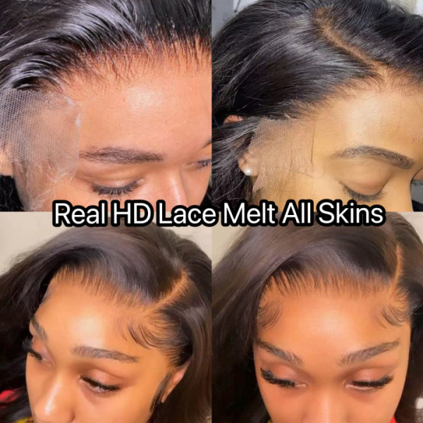 13X4 Real HD Body Wave Human Hair Lace Front Wig