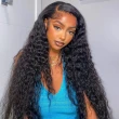 Water Wave 13X4 Real HD Human Hair Lace Front Wig