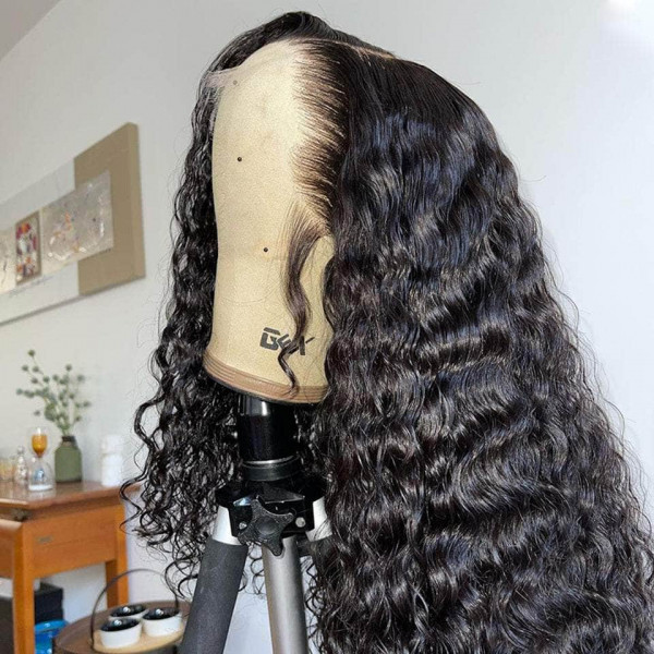 Kinky Curly 13X4 Real HD Human Hair Lace Front Wig