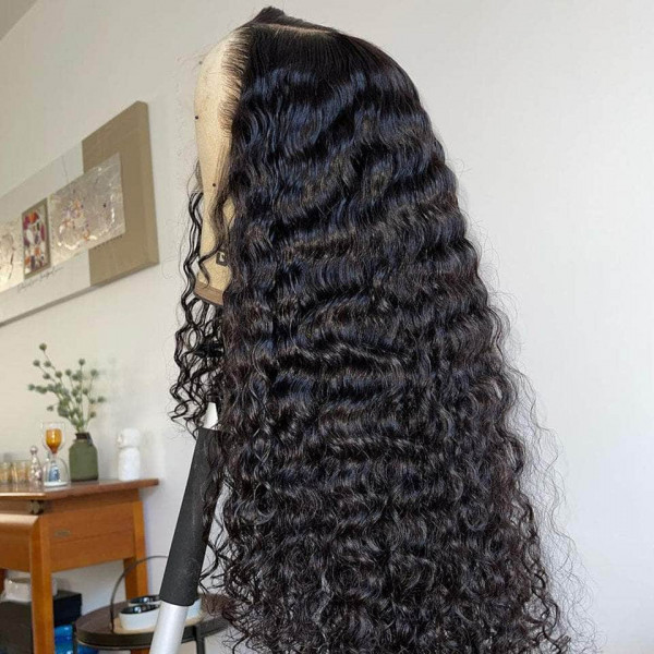 Kinky Curly 13X4 Real HD Human Hair Lace Front Wig