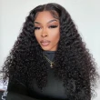 Kinky Curly 13X4 Real HD Human Hair Lace Front Wig