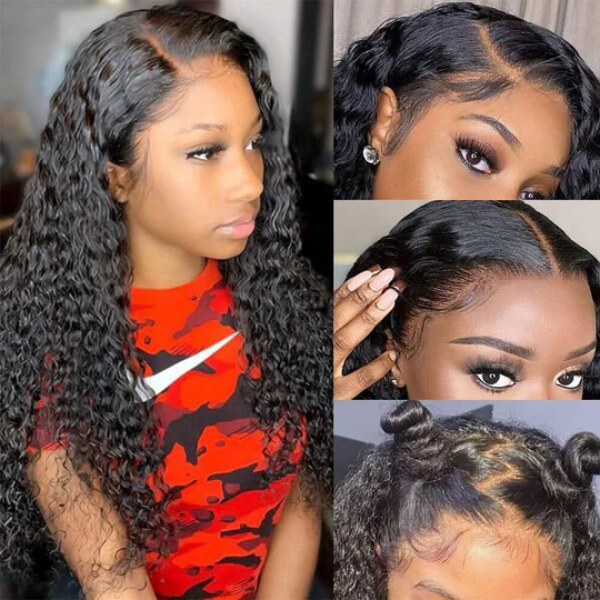 Kinky Curly 13X4 Real HD Human Hair Lace Front Wig