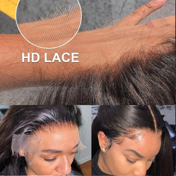 13X6 Jerry Curly Real HD Human Hair Lace Front Wig