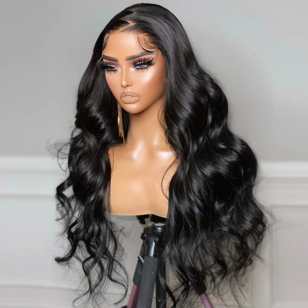 5X5 Real HD Body Wave Human Hair Lace Front Wig