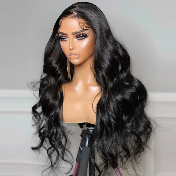 5X5 Real HD Body Wave Human Hair Lace Front Wig