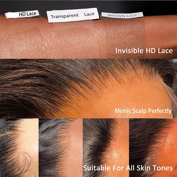 13X6 Loose Deep Real HD Human Hair Lace Front Wig