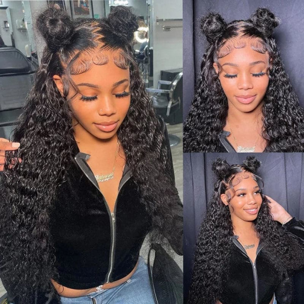 Kinky Curly 5X5 Real HD Human Hair Lace Front Wig