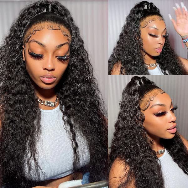 Kinky Curly 5X5 Real HD Human Hair Lace Front Wig