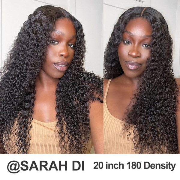 Kinky Curly 5X5 Real HD Human Hair Lace Front Wig