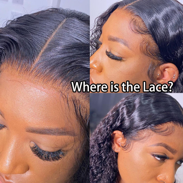 Kinky Curly 5X5 Real HD Human Hair Lace Front Wig