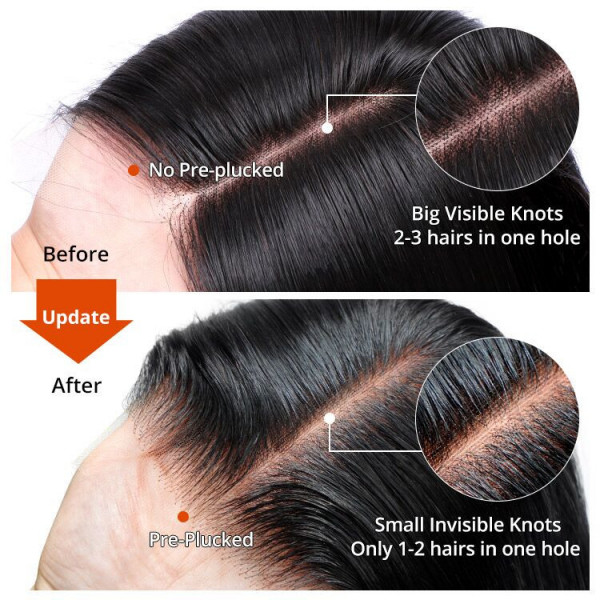 Kinky Curly 5X5 Real HD Human Hair Lace Front Wig