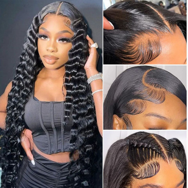 5X5 Deep Real HD Human Hair Lace Front Wig