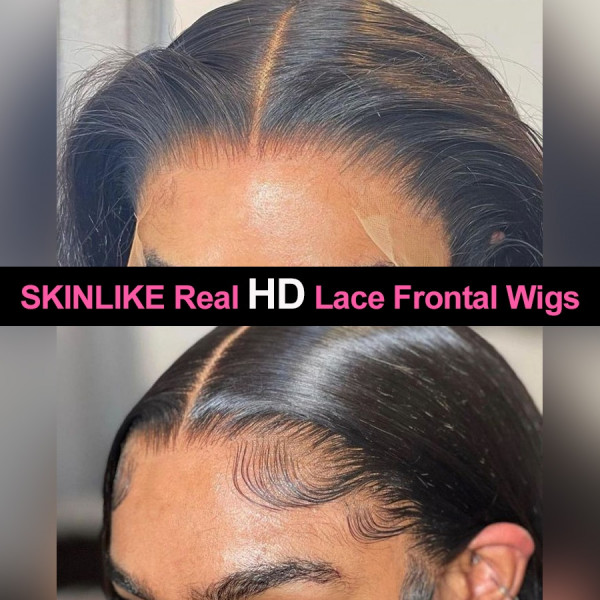 5X5 Deep Real HD Human Hair Lace Front Wig