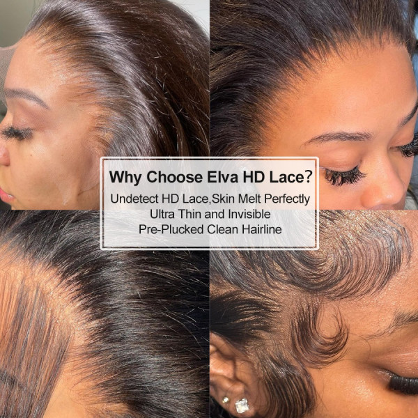 5X5 Deep Real HD Human Hair Lace Front Wig