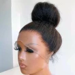360 Kinky Straight  Real HD Human Hair Lace Front Wig