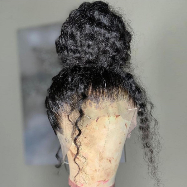 Kinky Curly 360 Real HD Human Hair Lace Front Wig