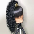 Kinky Curly 360 Real HD Human Hair Lace Front Wig