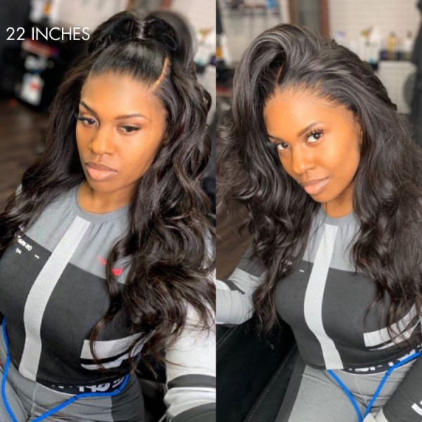 360 Real HD Body Wave Human Hair Lace Front Wig