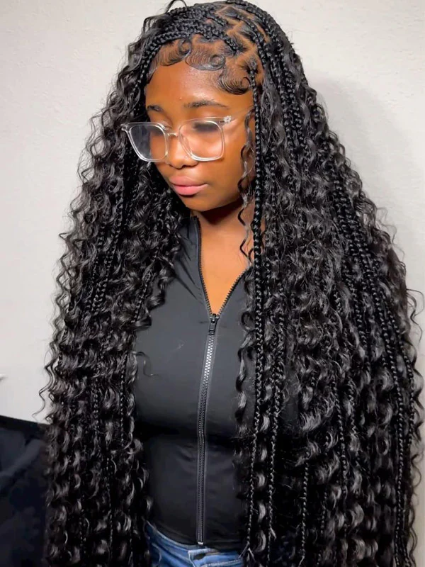 Bulk Human Braiding Hair Deep Wave