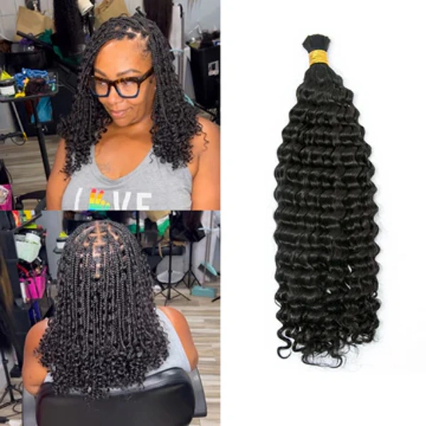 Bulk Human Braiding Hair Kinky Curly