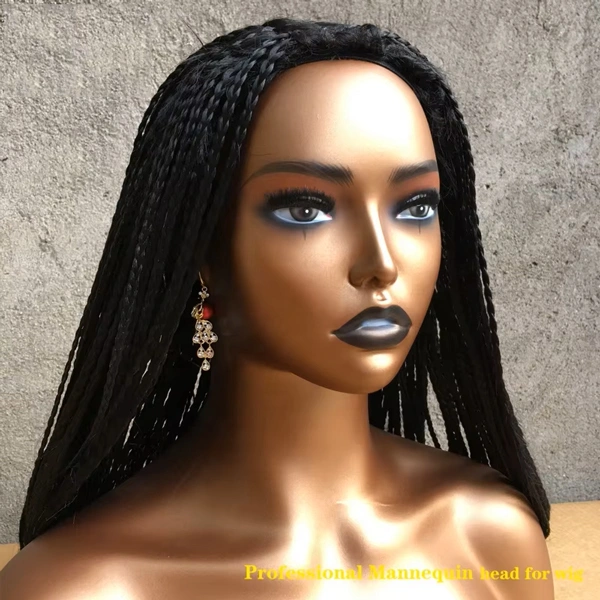 Realistic Female Mannequin Head with Two Shoulder For Wigs Dispaly