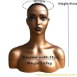 Realistic Female Mannequin Head with Two Shoulder For Wigs Dispaly