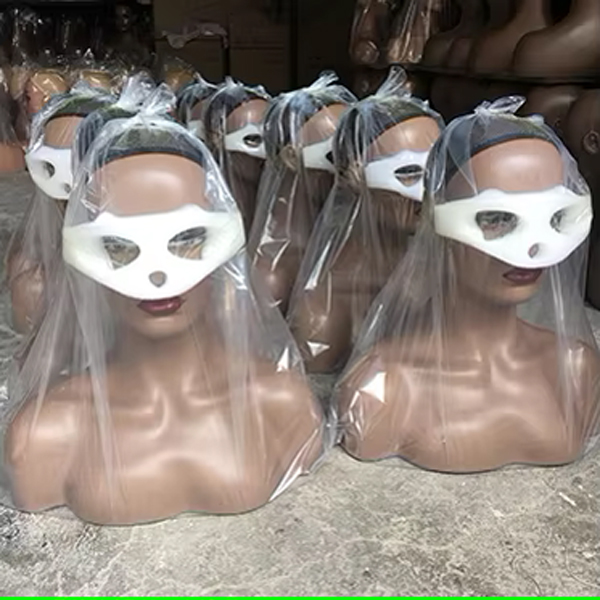 Realistic Female Mannequin Head with Two Shoulder For Wigs Dispaly