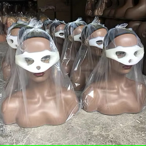 Realistic Female Mannequin Head with Two Shoulder For Wigs Dispaly