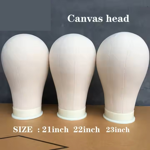 Cork Canvas Block Head for Wig Display