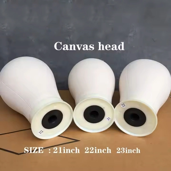 Cork Canvas Block Head for Wig Display