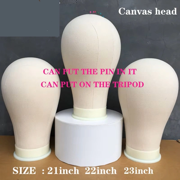 Cork Canvas Block Head for Wig Display