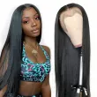 13x4 Invisible Lace Frontal Straight Human Hair Wigs