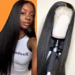 13x4 Invisible Lace Frontal Straight Human Hair Wigs