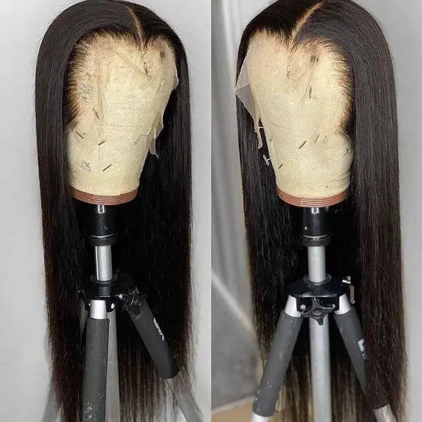 13x4 Invisible Lace Frontal Straight Human Hair Wigs