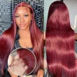 99J Burgundy 13x4 Lace Front Human Hair Wigs 