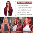 99J Burgundy 13x4 Lace Front Human Hair Wigs 