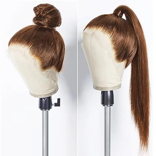 Chocolate Brown 360 Lace Front Wigs Human Hair