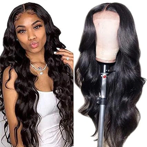 4x4 Body Wave Lace Closure Wigs Human Hair for Black Women