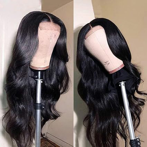 4x4 Body Wave Lace Closure Wigs Human Hair for Black Women