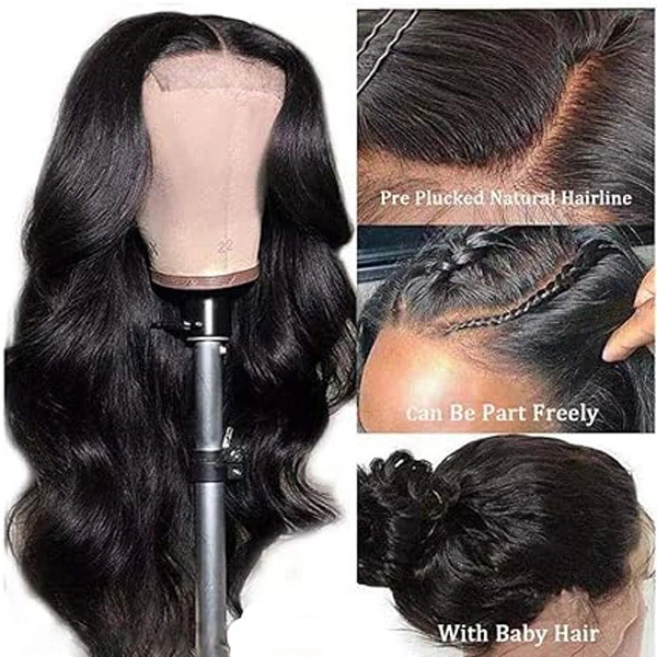 4x4 Body Wave Lace Closure Wigs Human Hair for Black Women