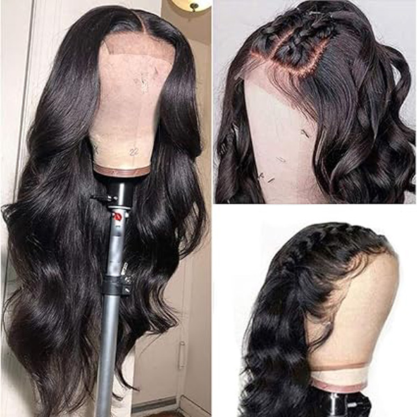 4x4 Body Wave Lace Closure Wigs Human Hair for Black Women