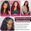 4X4 Deep Wave Lace Closure Human Hair Wigs