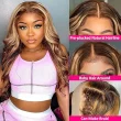 #4/27 Body Wave 4x4 Lace Closure Human Hair Wigs